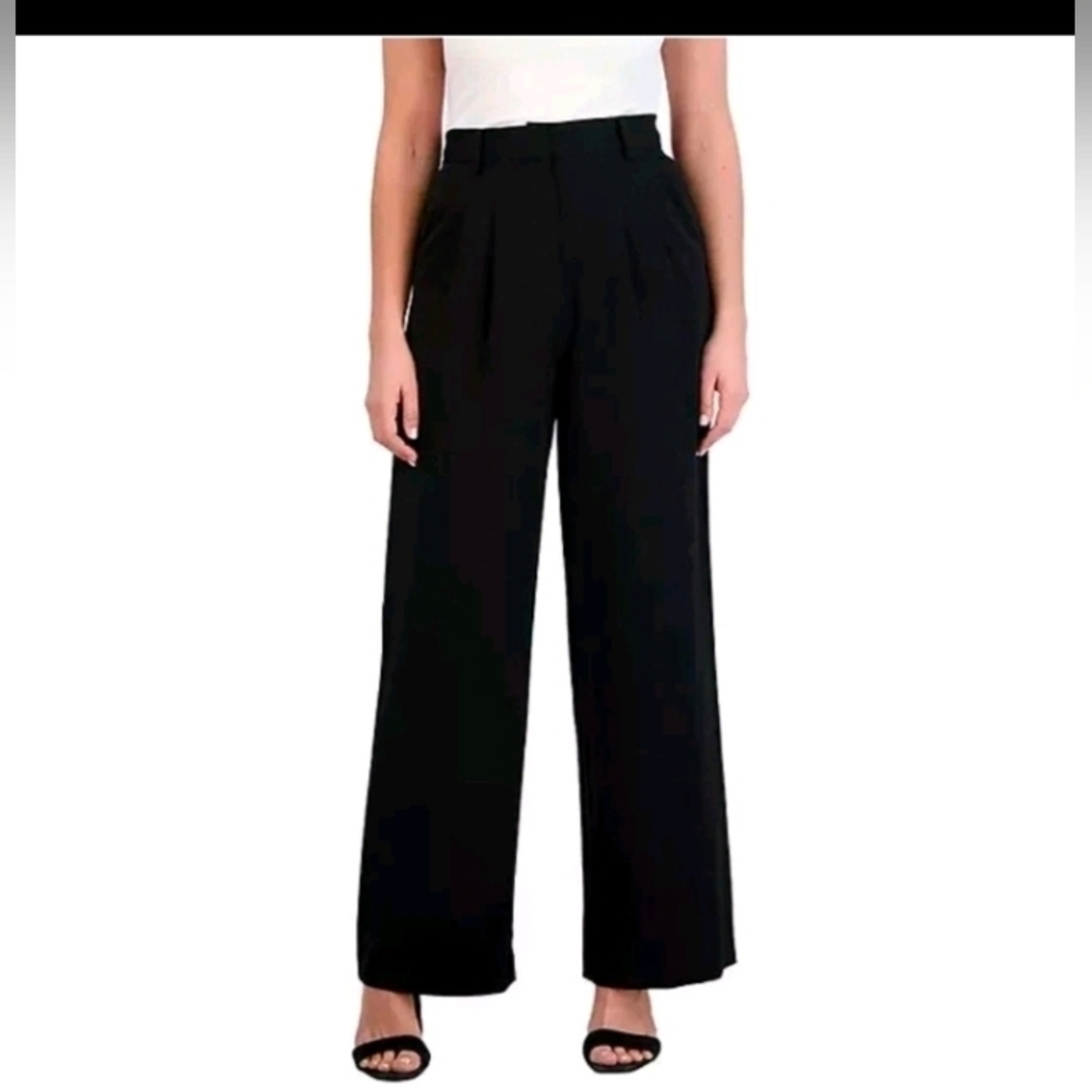 French Connection Women's Wide Leg Trouser Color Black